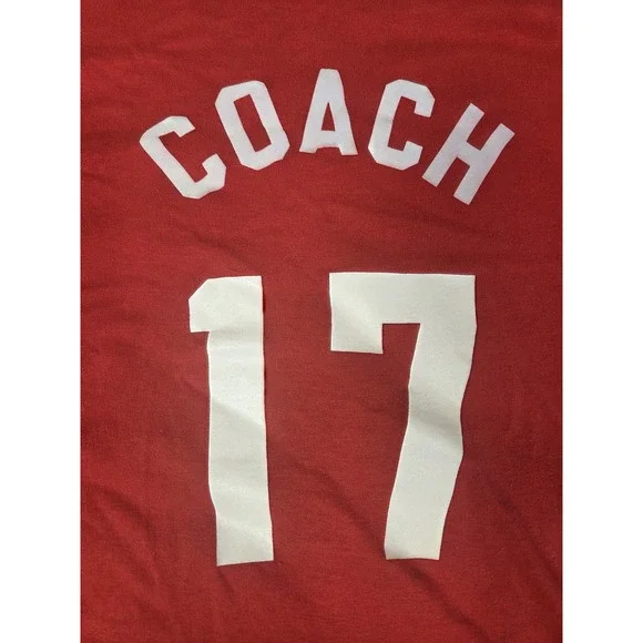 Vintage Russell Athletic Baseball Coach T Shirt Fairview Methodist Large USA - Picture 8 of 12